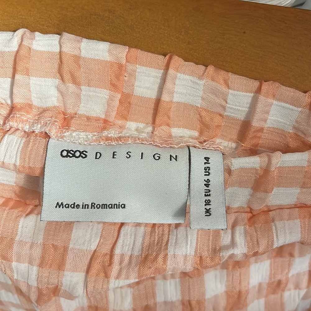ASOS DESIGN Gingham Print Mini Skirt - Picture 5 of 7